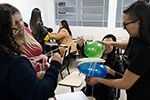 Alunos realizam dinâmica para analisar riscos